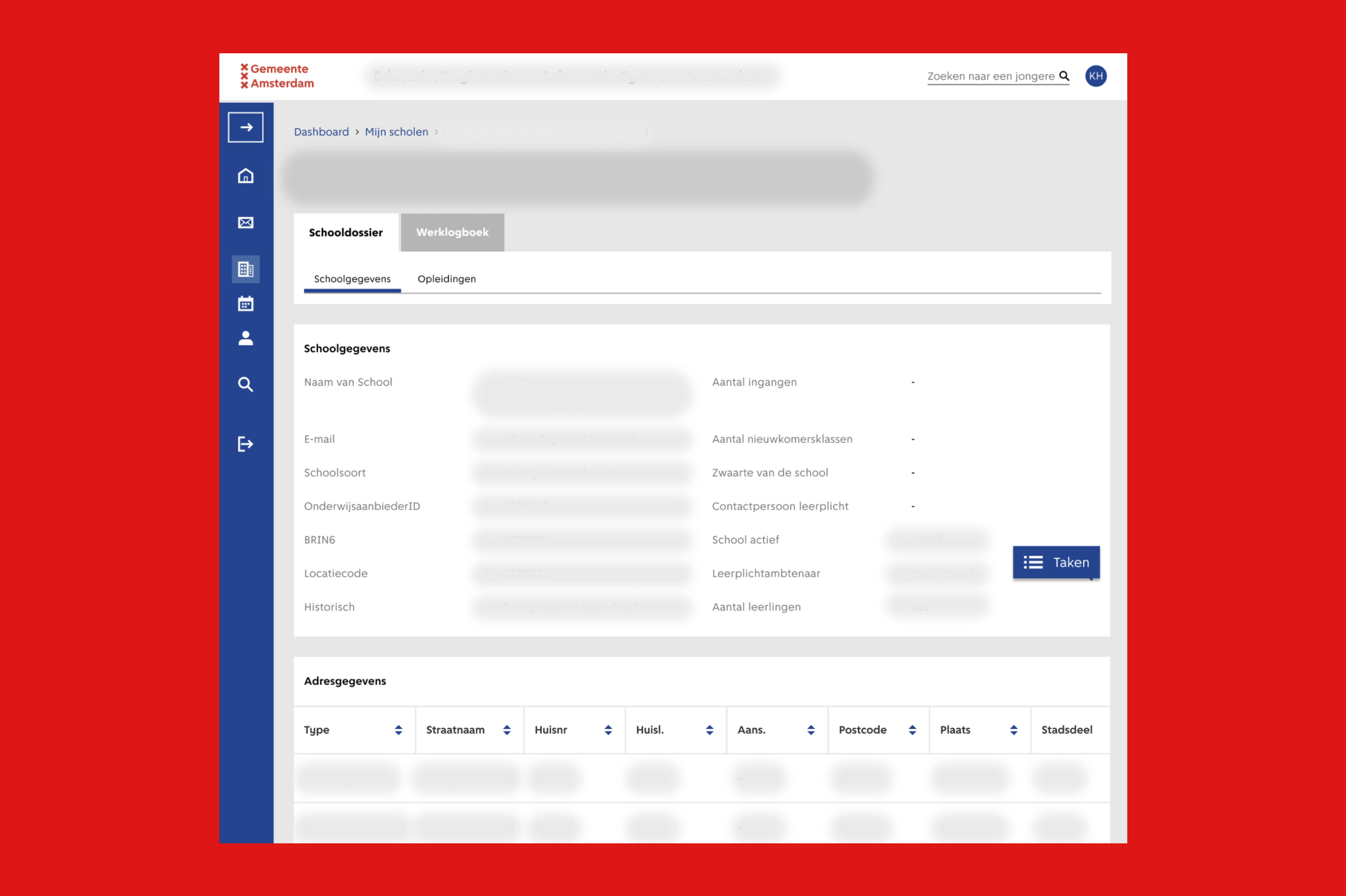 City of Amsterdam: Attendance Officers Portal