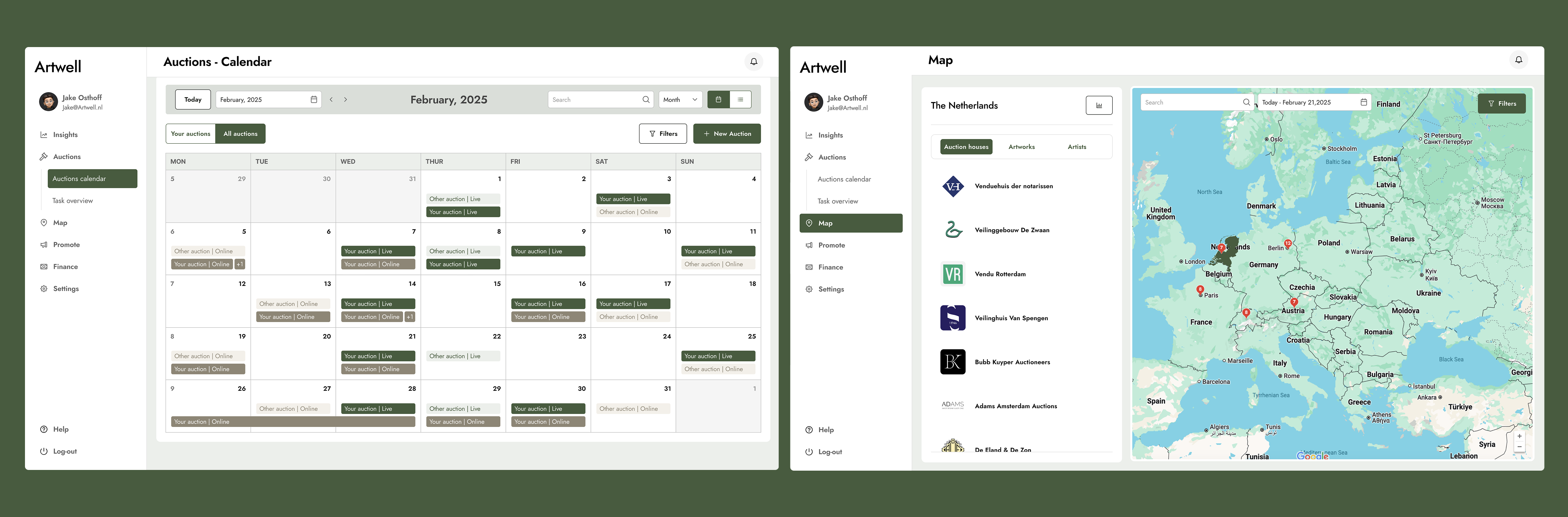 Artwell: Dashboard
